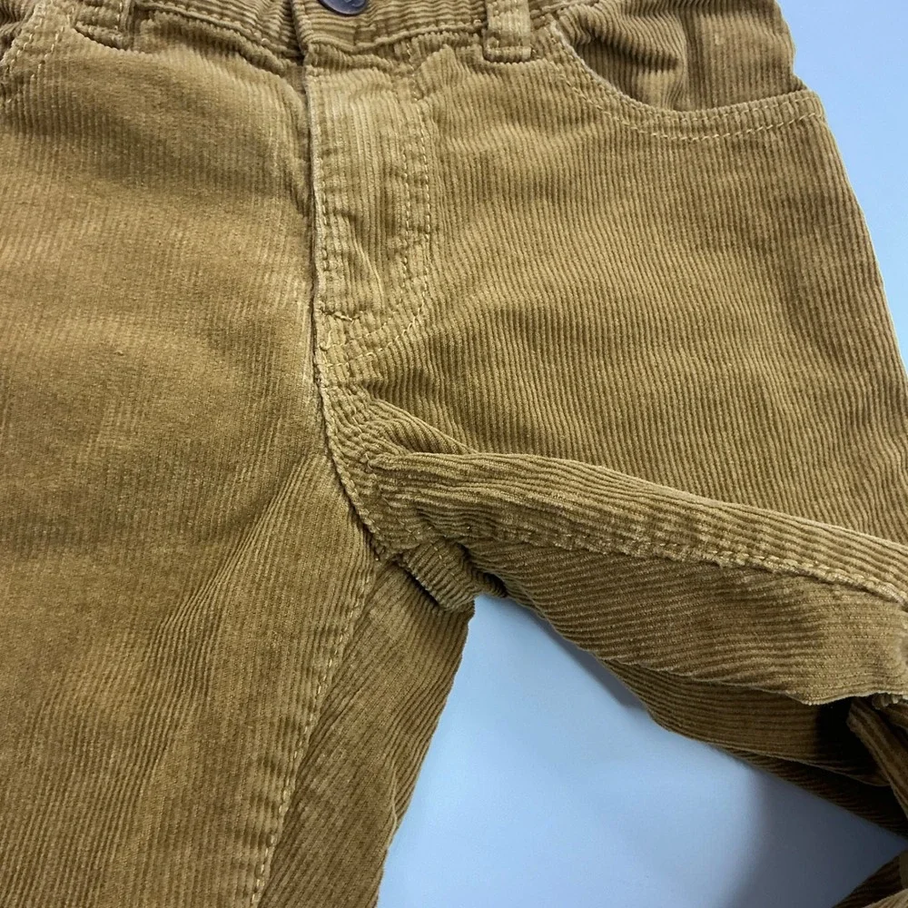 Children's Place Tan Corduroy Pants Kids Size 8 Adjustable Waist Straight Leg
